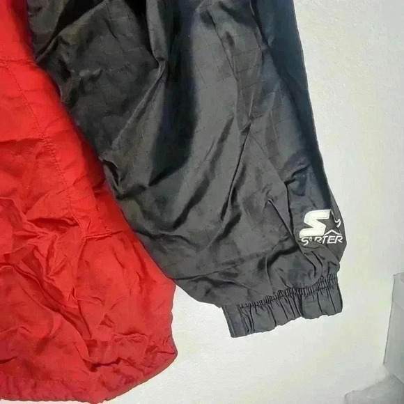 Detriot Red Wing Full Zip Windbreaker Red Jacket by Starter NHL Hockey Sz Lg - Picture 5 of 9